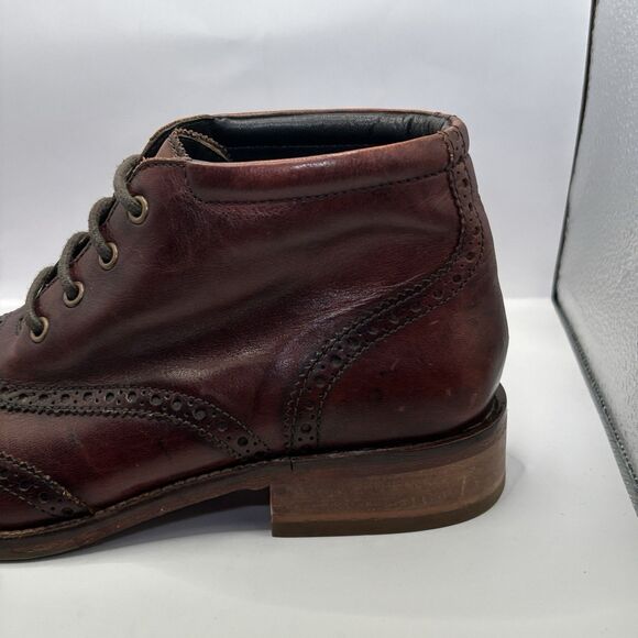 Cole Haan Liam Chukka Wingtip Leather Ankle Dress Shoes Brown Mens 8 EXCELLENT main image 11